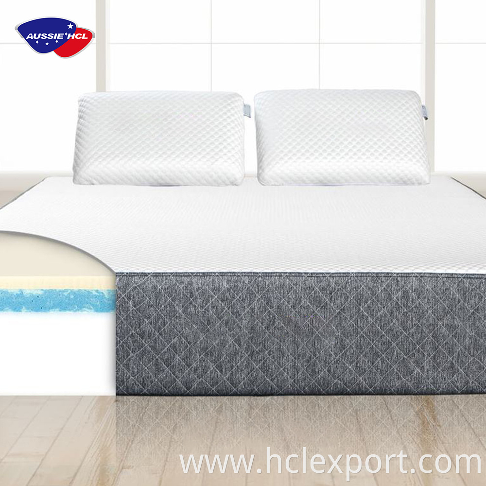 high density single Quality full luxury mattresses king double royal gel memory sleep well foam mattress